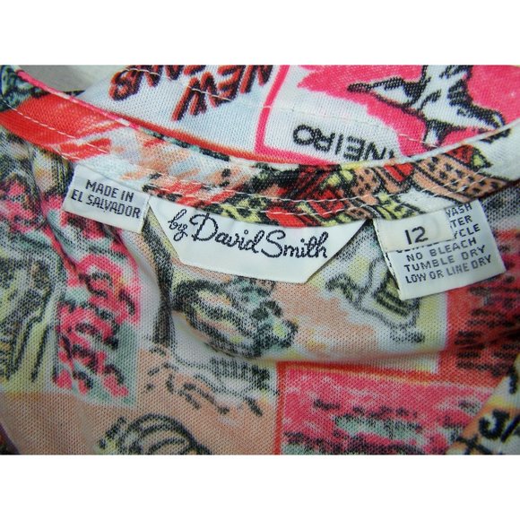 Vintage Top Twinset David Smith Country Geography 12 Blouse - Picture 5 of 7